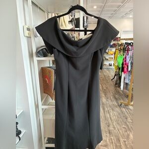 Aijek Black off the shoulder formal Dress
